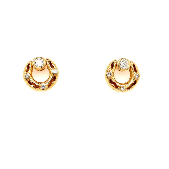 Pre Owned 18ct Diamond Studs Earrings ZP600